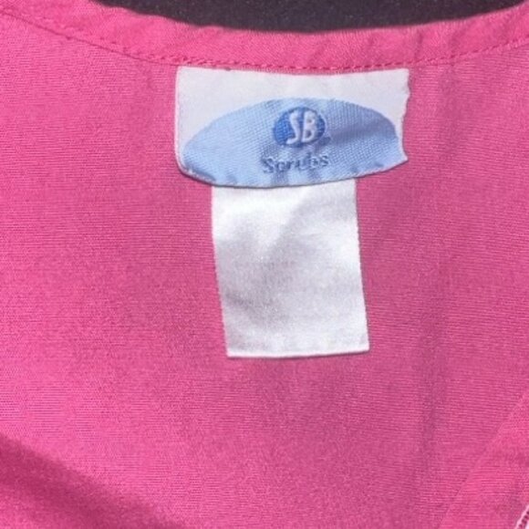 SB Scrubs Pink Scrub Top‎ (Sz. M) - Picture 2 of 5